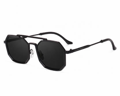ROSHFORT Noir Hexa personalised sunglasses with your name engraved on the temple